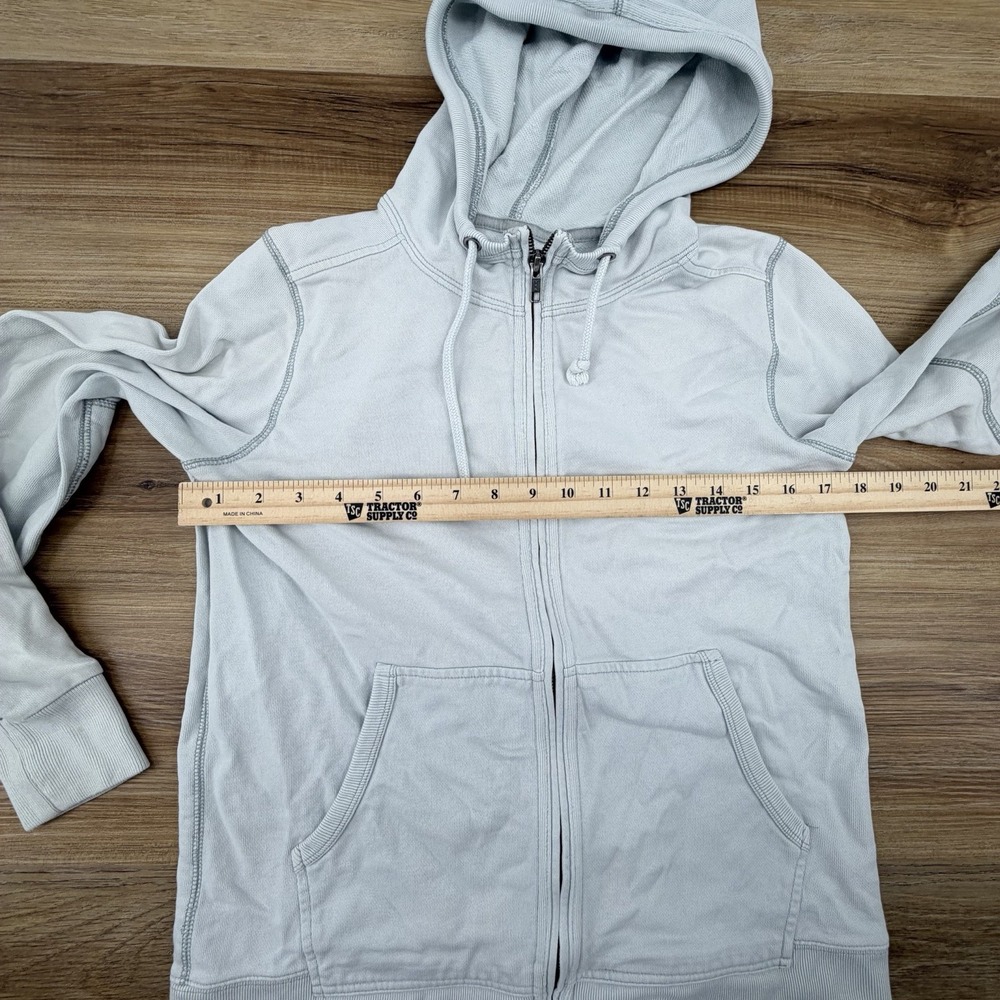 Madewell MWL Betterterry Full-Zip Hoodie Sweatshirt‎ Size S Gray Cozy Lounge - Picture 5 of 6